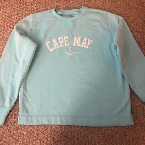 NWOT never worn blue Cape May crew neck sweatshirt